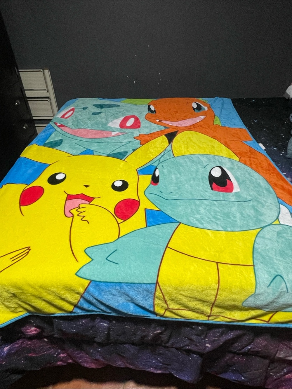RARE/Discontinued Official Pokémon "Kantos Pals" Silk Touch Throw Blanket 55x70”